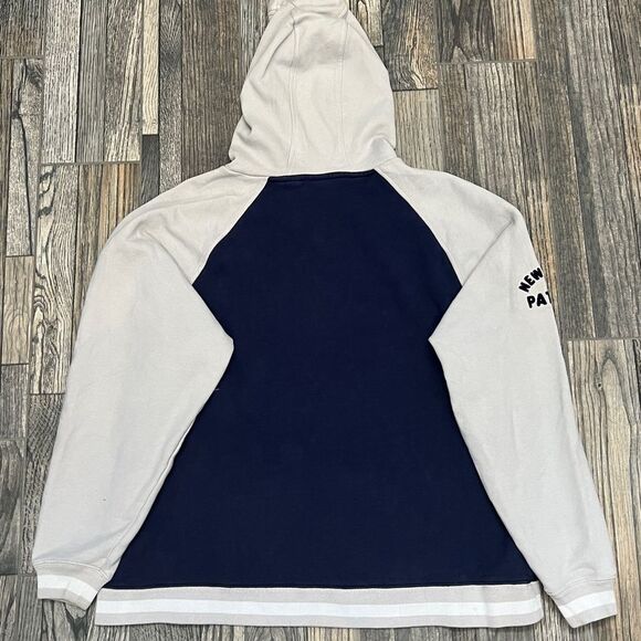 🔥🏈 Vintage NEW ENGLAND PATRIOTS NFL Embroidered Fleece HOODIE Size Large - Picture 8 of 13